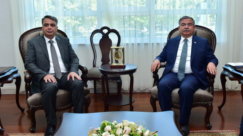 Bakan Yılmaz, Kuzey Irak Bölgesel Yönetimi Bakanı Goran ile bir araya geldi